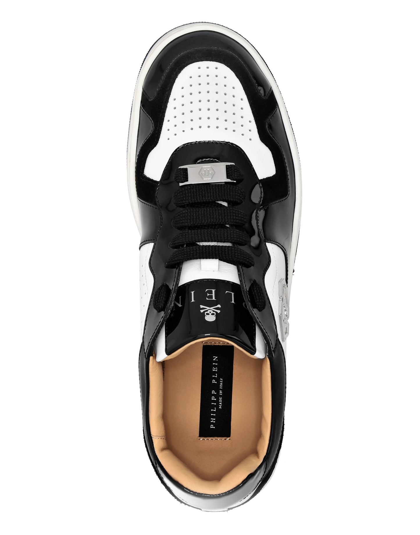 Mix Leather Lo-Top Sneakers