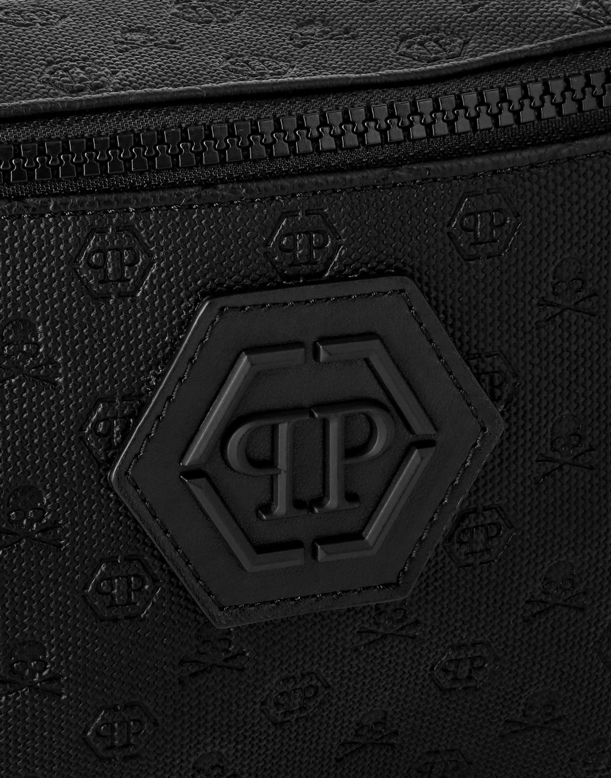 Philipp Plein｜Canvas/Leather Fanny Bag Monogram 腰包