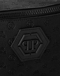 Philipp Plein｜Canvas/Leather Fanny Bag Monogram 腰包