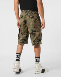 Philipp Plein｜Denim Cargo Shorts Studs 男款牛仔短褲