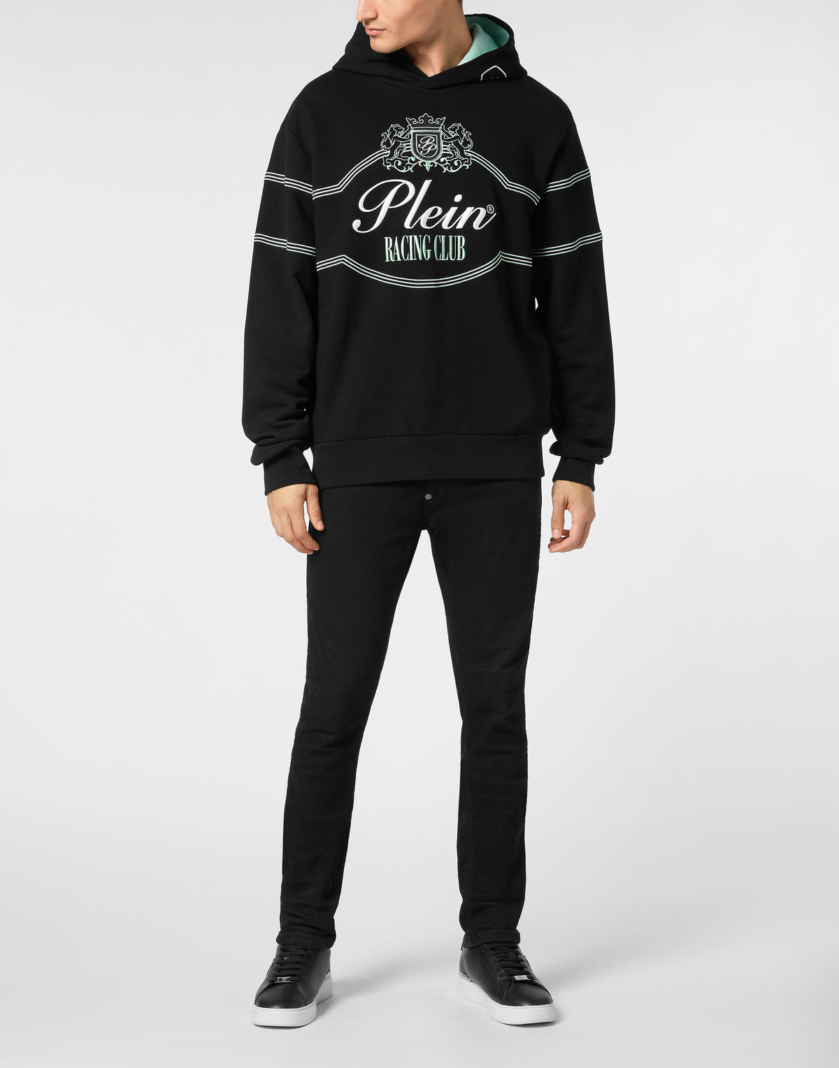 Philipp Plein｜Hoodie Sweatshirt LS Racing Club 男款帽T