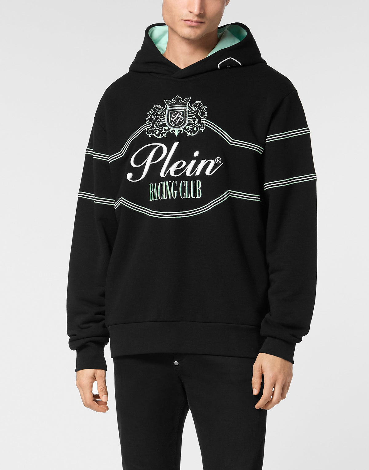 Philipp Plein｜Hoodie Sweatshirt LS Racing Club 男款帽T