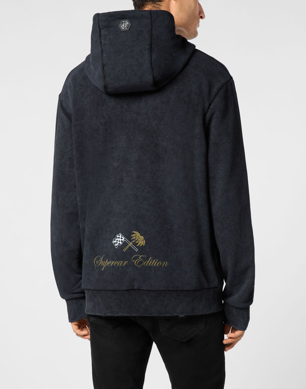 Philipp Plein｜Hoodie Sweatshirt LS Racing Club 男款帽T