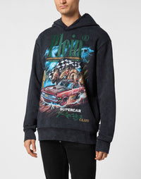Philipp Plein｜Hoodie Sweatshirt LS Racing Club 男款帽T