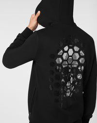 Philipp Plein｜Hoodie Sweatjacket LS Strass Skull 男款連帽外套