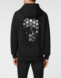 Philipp Plein｜Hoodie Sweatjacket LS Strass Skull 男款連帽外套