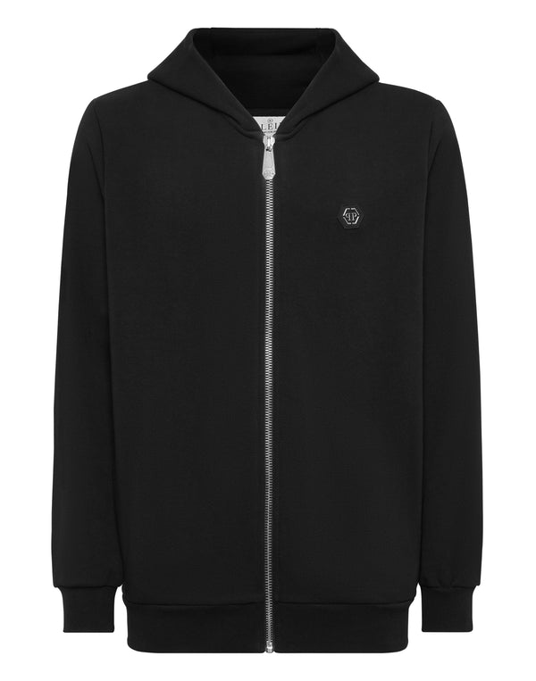 PHILIPP PLEIN Hoodie Sweatjacket LS Strass Skull