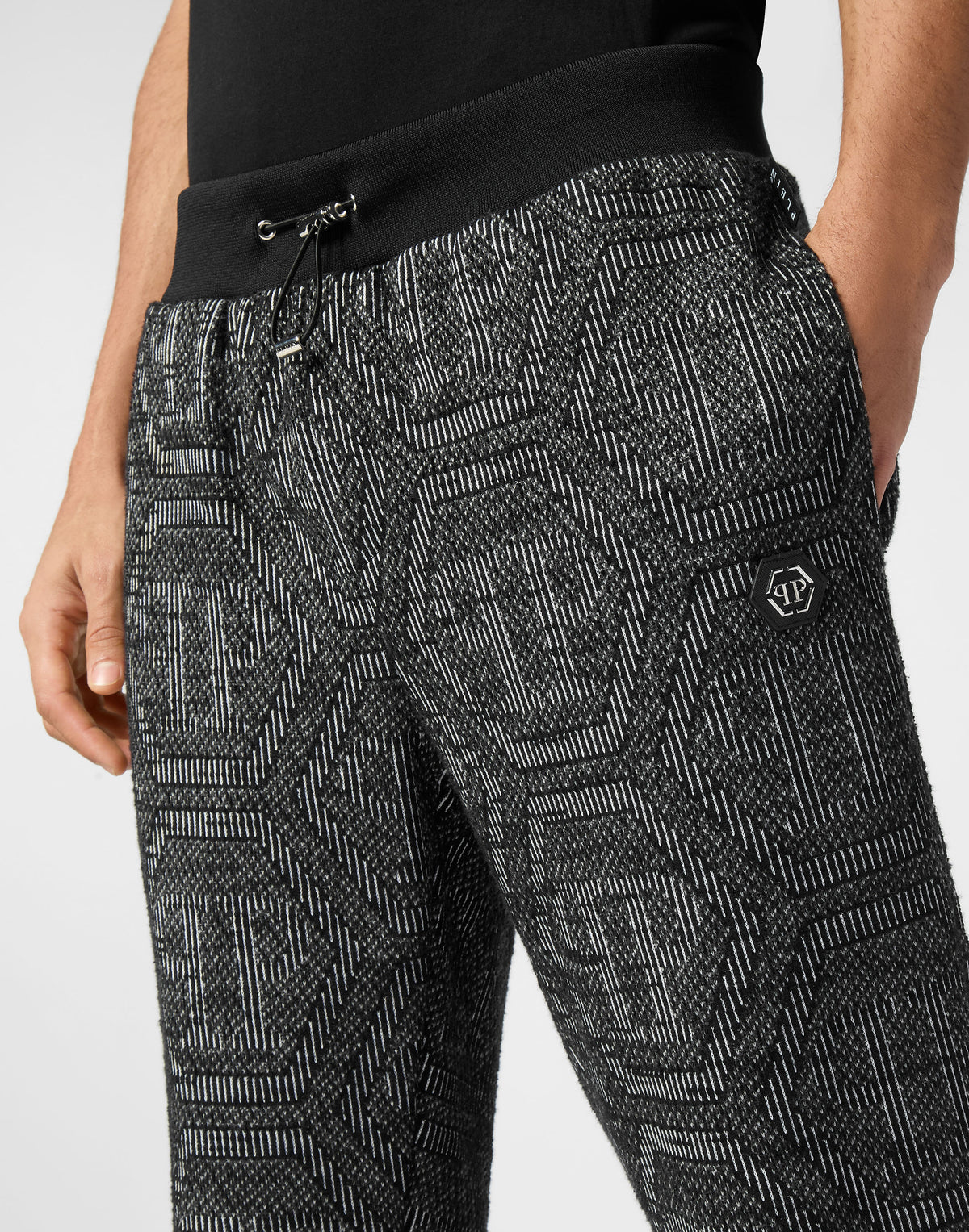 Philipp Plein｜Jacquard Jogging Pants Monogram 男款長褲