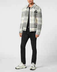 Philipp Plein Gothic Plein 男款格紋外套穿搭示範 189cm 52號