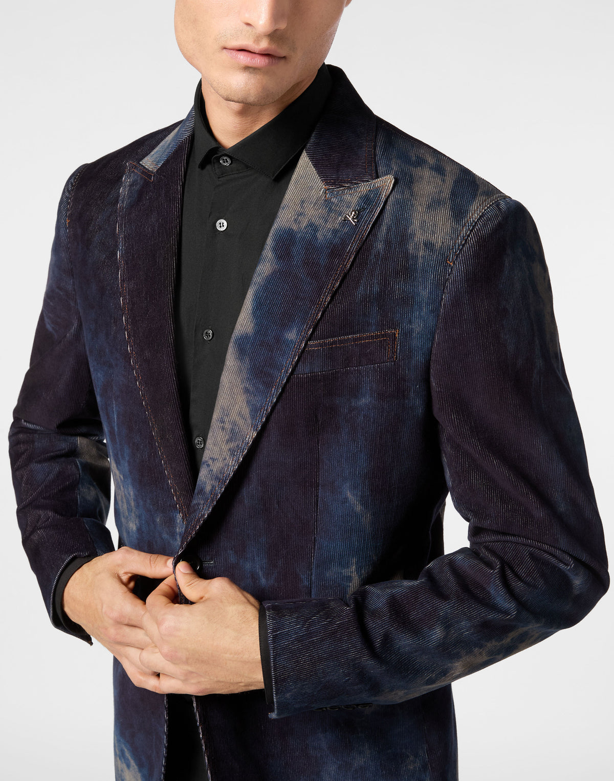 Philipp Plein｜Bleached Velvet Blazer Gigolò Fit 男款西裝外套