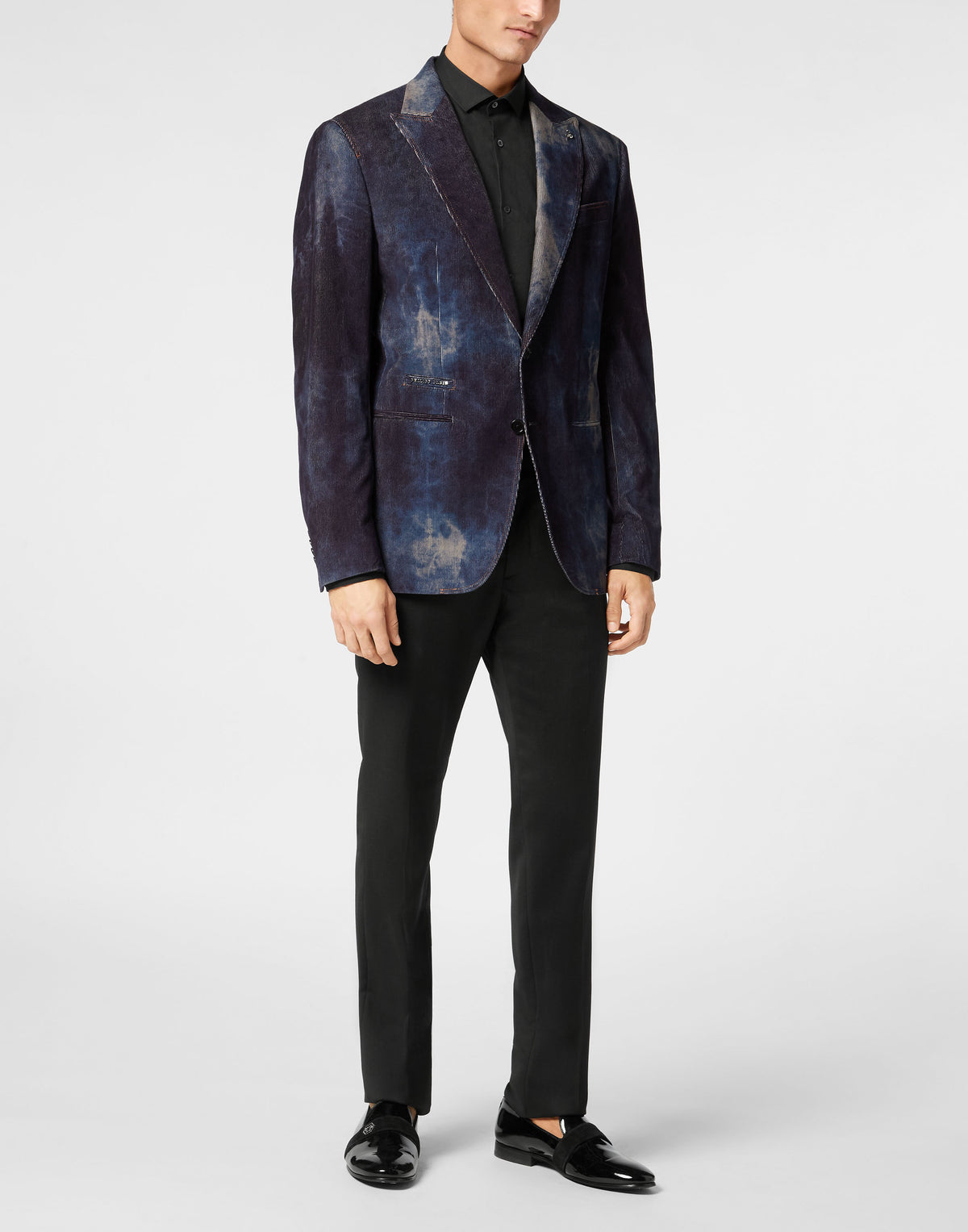 Philipp Plein｜Bleached Velvet Blazer Gigolò Fit 男款西裝外套