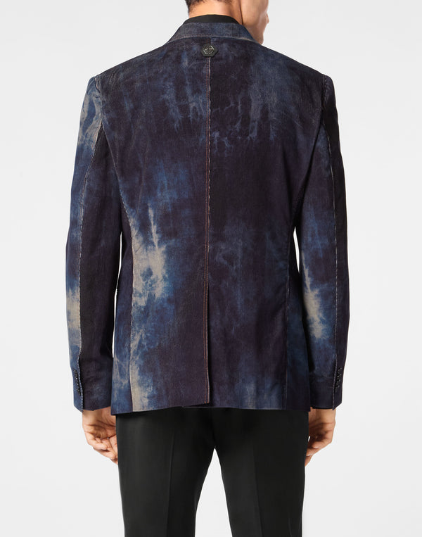 Philipp Plein｜Bleached Velvet Blazer Gigolò Fit 男款西裝外套