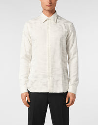 Philipp Plein｜Shirt Sugar Daddy Cut LS Skull&Bones 男款襯衫