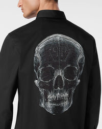 Philipp Plein｜Shirt Sugar Daddy Cut LS Strass Skull 男款襯衫