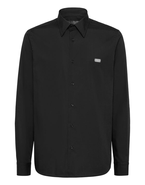 PHILIPP PLEIN Shirt Sugar Daddy Cut LS Strass Skull