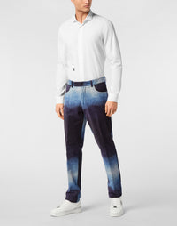 Philipp Plein｜Bleached Velvet Urban Fit Chinos 男款長褲