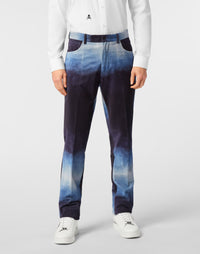Philipp Plein｜Bleached Velvet Urban Fit Chinos 男款長褲