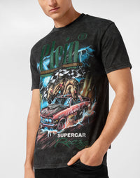 Philipp Plein｜Jersey T-shirt Round Neck SS Racing Club 男款T恤