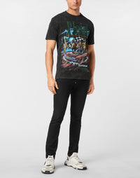 Philipp Plein｜Jersey T-shirt Round Neck SS Racing Club 男款T恤