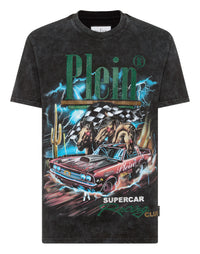 PHILIPP PLEIN Jersey T-shirt Round Neck SS Racing Club