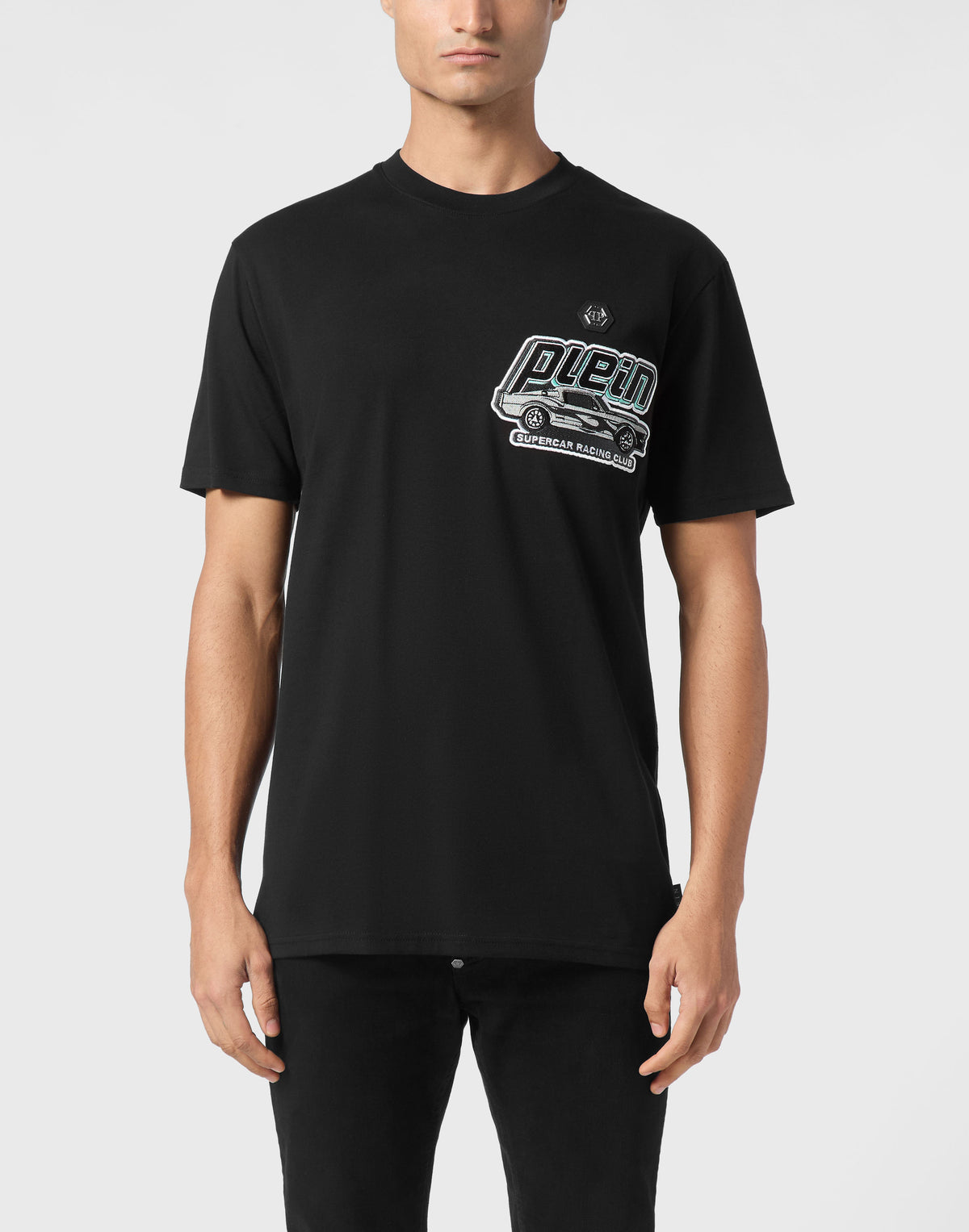 Philipp Plein｜Jersey T-shirt Round Neck SS Cars Racing 男款T恤
