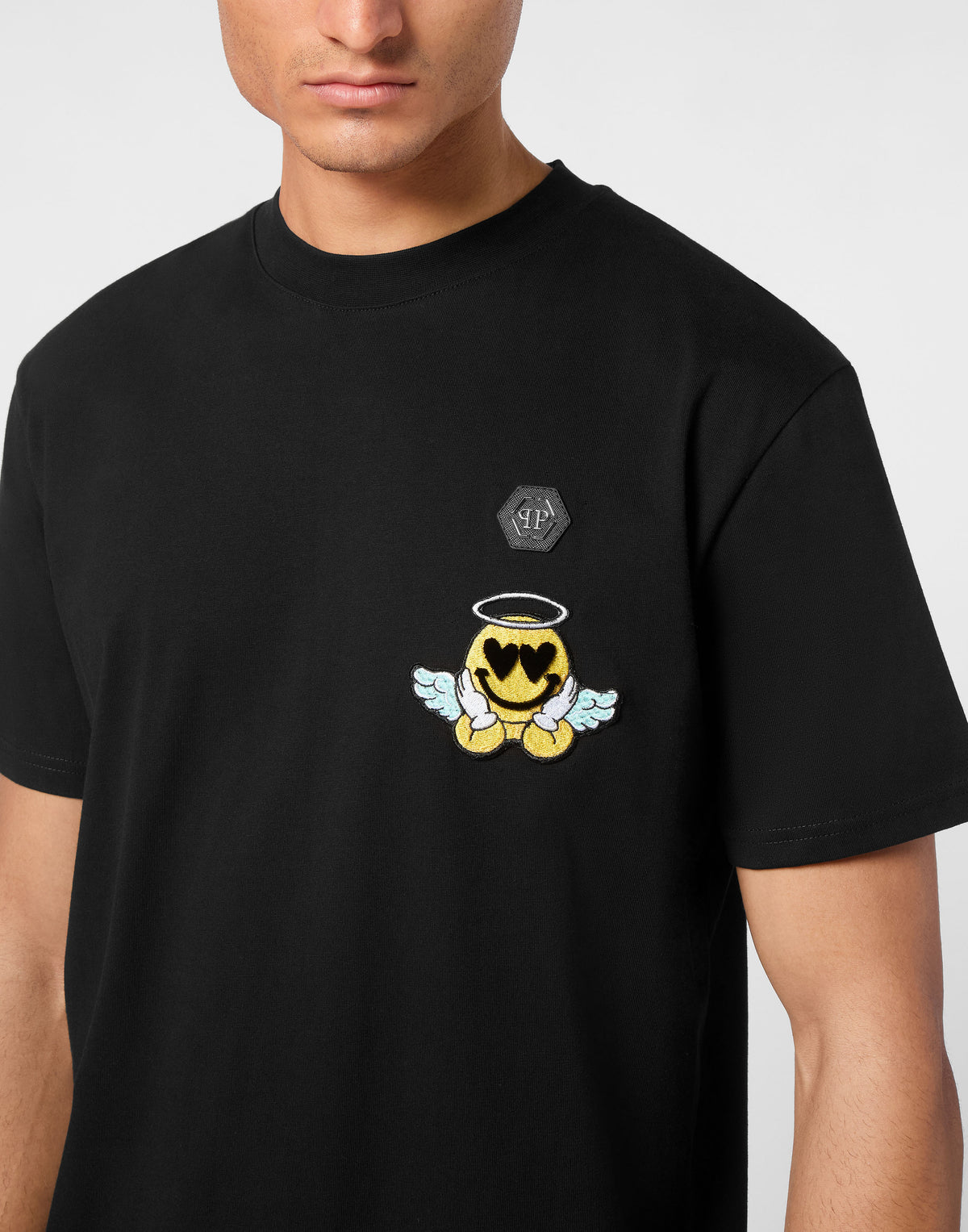 Philipp Plein｜Jersey T-shirt Round Neck SS Smile 男款T恤