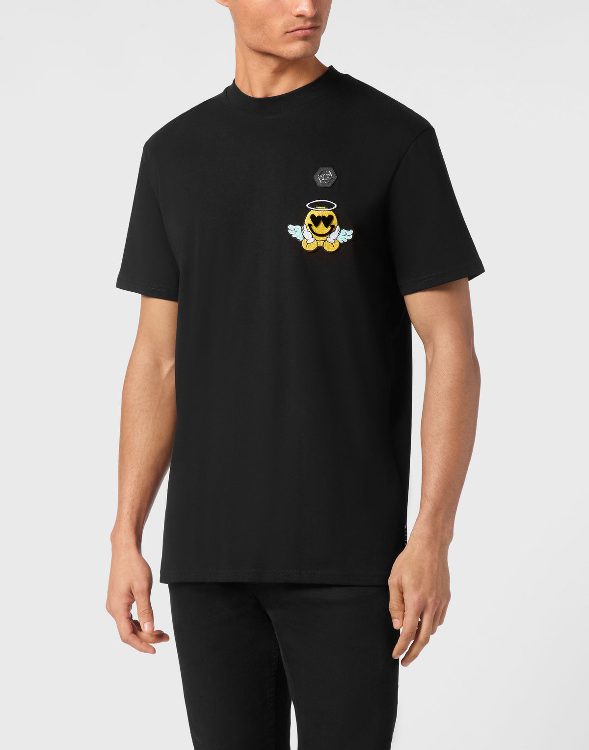 Philipp Plein｜Jersey T-shirt Round Neck SS Smile 男款T恤