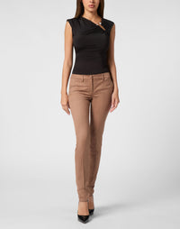 Philipp Plein｜Pinstripe Chinos Fit Trousers 女款長褲