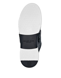 Philipp Plein｜Croco Printed Leather Lo-Top Sneakers Hexagon 男款運動鞋