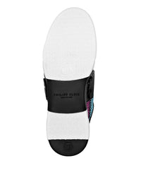 Philipp Plein｜Suede Lo-Top Sneakers Strass Hexagon 男款運動鞋
