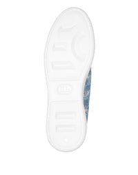 Philipp Plein｜Denim Lo Top Sneakers Monogram Strass 女款丹寧休閒鞋