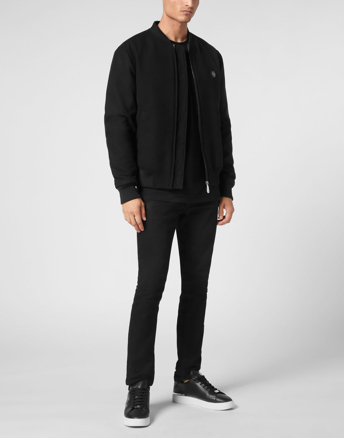 Wool Bomber Skull &amp; Bones