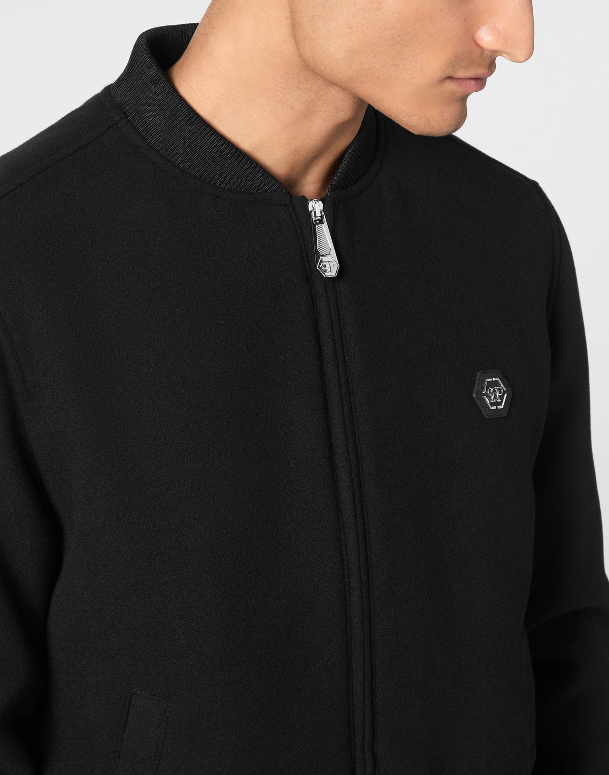Wool Bomber Skull &amp; Bones