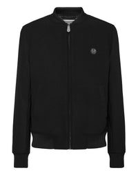 PHILIPP PLEIN Wool Bomber Skull&Bones