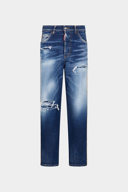 MEDIUM RIPPED KNEE WASH BOSTON JEANS
