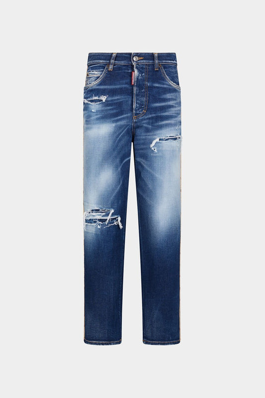 MEDIUM RIPPED KNEE WASH BOSTON JEANS