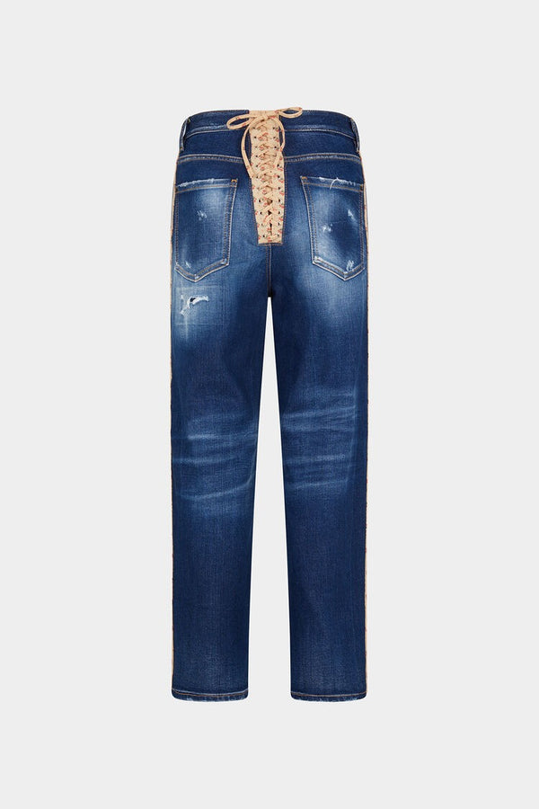 DSQUARED2｜MEDIUM RIPPED KNEE WASH BOSTON JEANS 女款牛仔褲