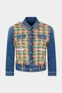 DSQUARED2 MEDIUM SPOTS WASH JEANS JACKET