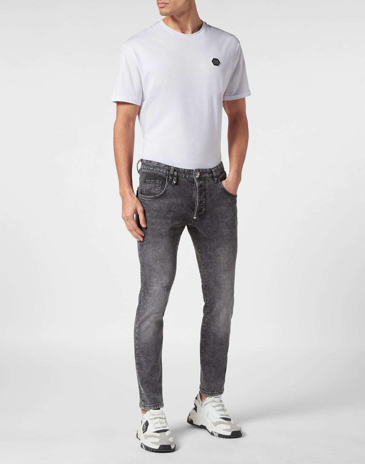 Philipp Plein｜Skinny Trousers Skull 男款長褲