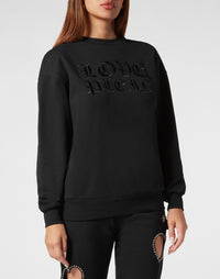 Philipp Plein｜Padded Shoulder Sweatshirt Roundneck Heart 女款衛衣