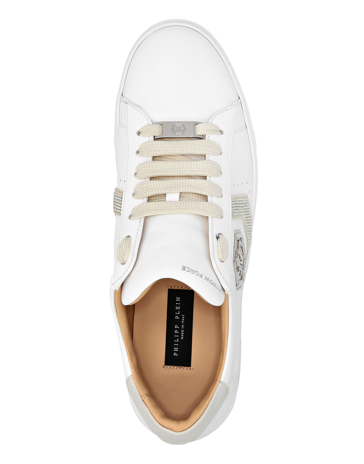 Philipp Plein｜Lo-Top Leather Arrow Force Strass Sneakers 女款運動鞋