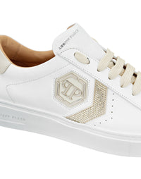Philipp Plein｜Lo-Top Leather Arrow Force Strass Sneakers 女款運動鞋